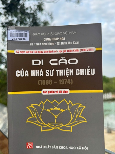 Di cảo của nhà sư Thiện Chiếu (1898-1974)
