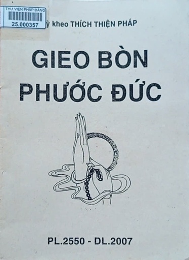 Gieo bòn phước đức
