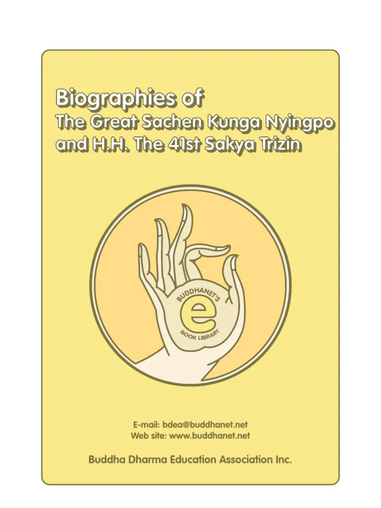 Biographies of the Great Sachen Kunga Nyingpo