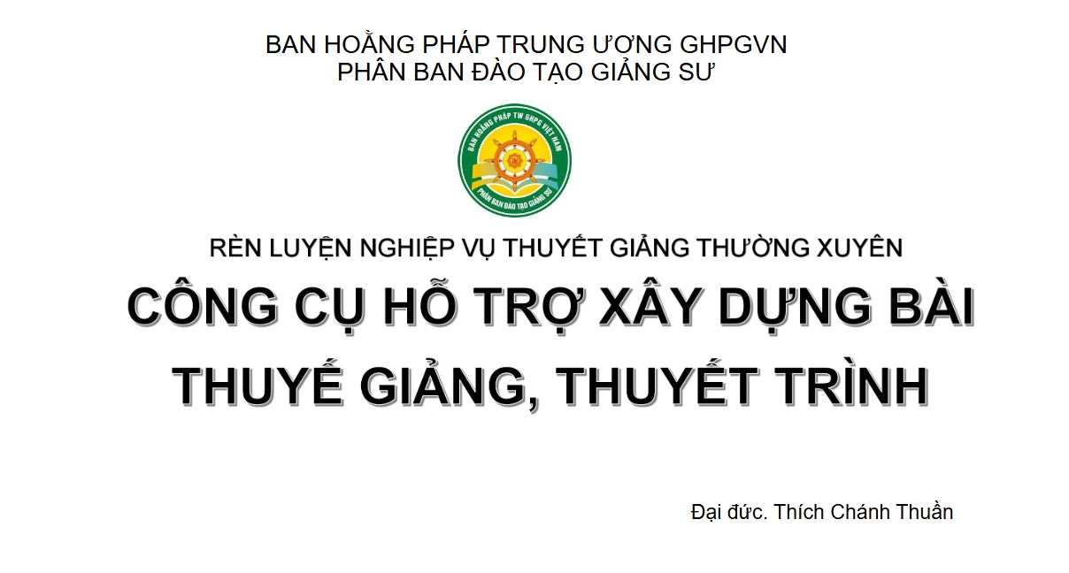 Công cụ hỗ trọ xây dựng bài thuyết giảng thuyết trình