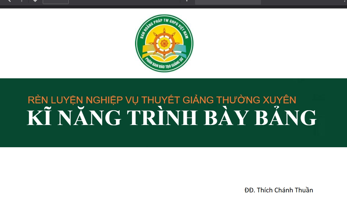 Kỹ năng trình bày bảng, rèn luyện nghiệp vụ thuyết giảng thường xuyên