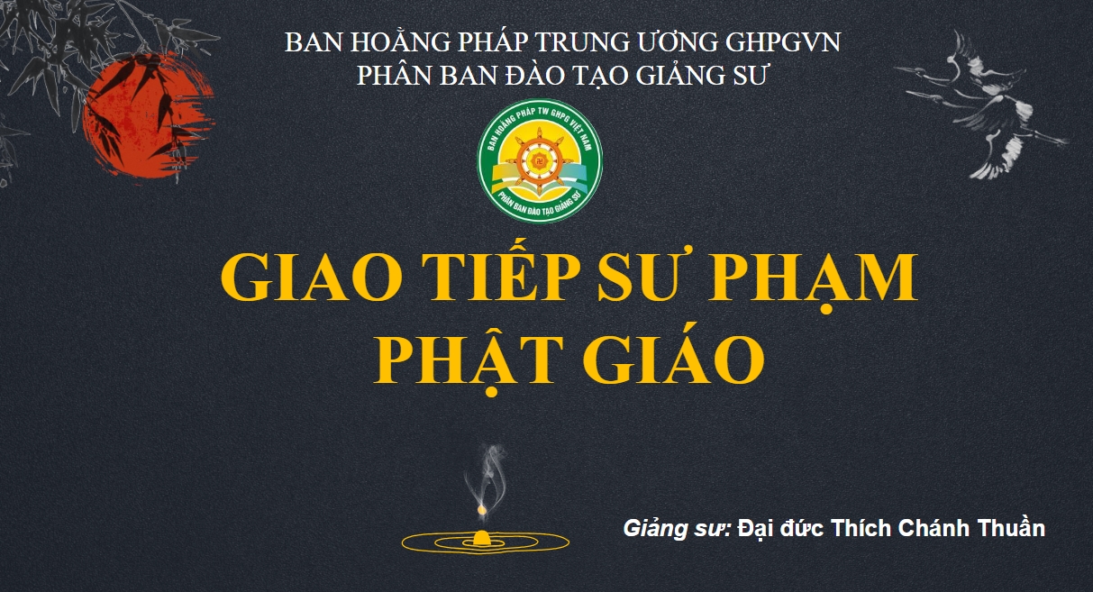 Giao tiếp sư phạm Phật giáo