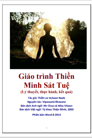 Giáo Trình Thiền Minh Sát