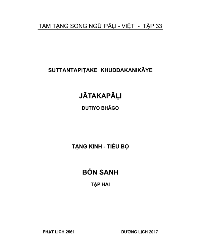 Tiểu Bộ (Bổn Sanh 02)