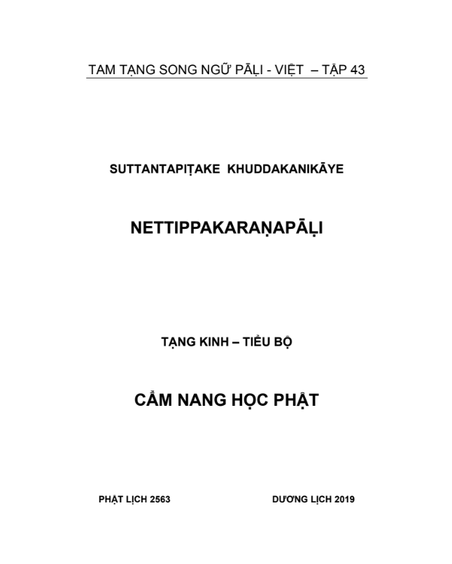 Tiểu Bộ (Cẩm Nang Học Phật)
