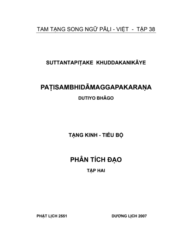 Tiểu Bộ (Phân Tích Đạo 02)