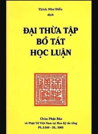 ĐẠI THỪA TẬP  BỒ TÁT  HỌC LUẬN