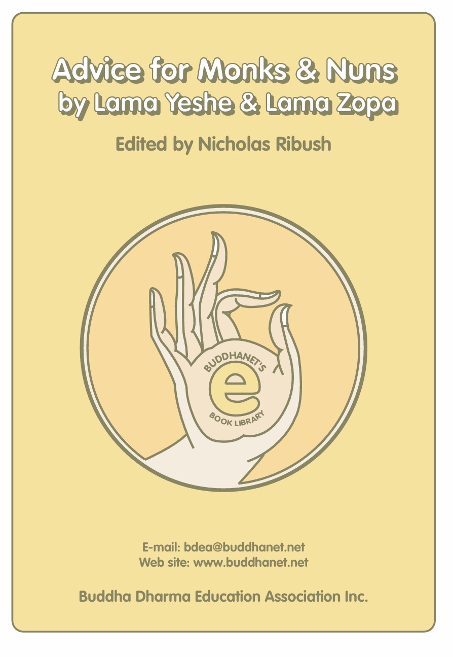 Advice for Monks & Nuns